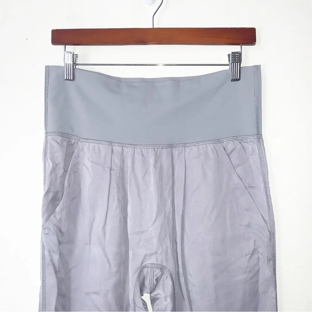 Lululemon Fossil Gray Tencel Post Power Pants Fold Over S 4